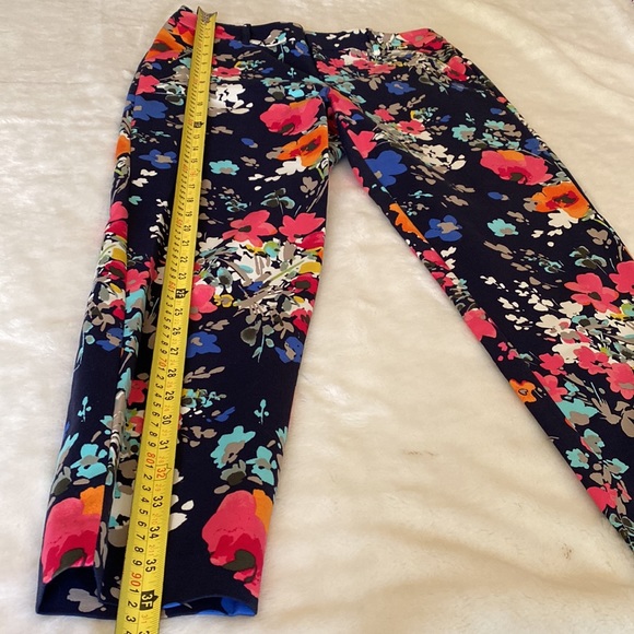 NWOT MERONA Floral Print Ankle Length Pants Size 10 - Picture 4 of 15